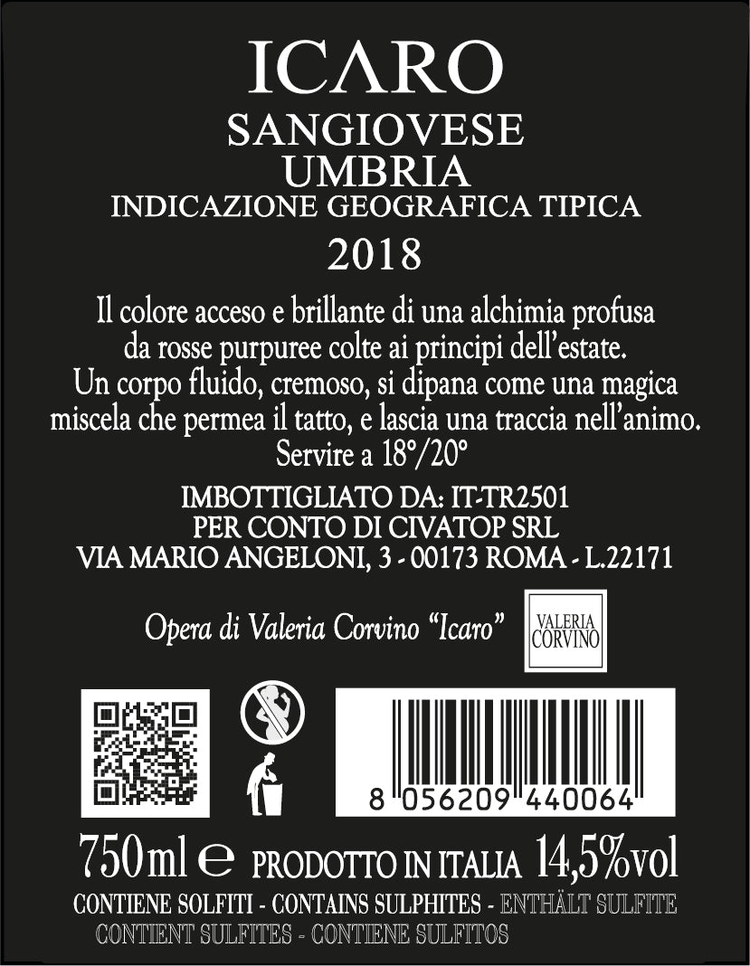 ICARO SANGIOVESE UMBRIA IGT 2018
