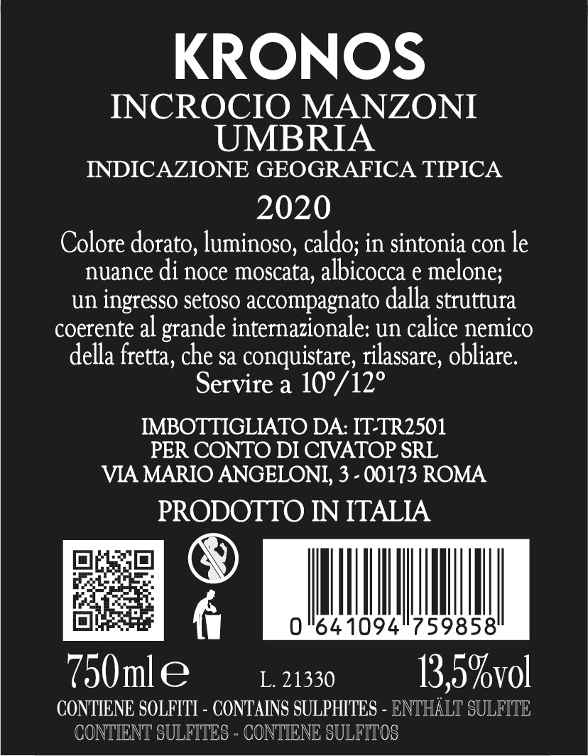 KRONOS INCROCIO MANZONI 0.75 2020