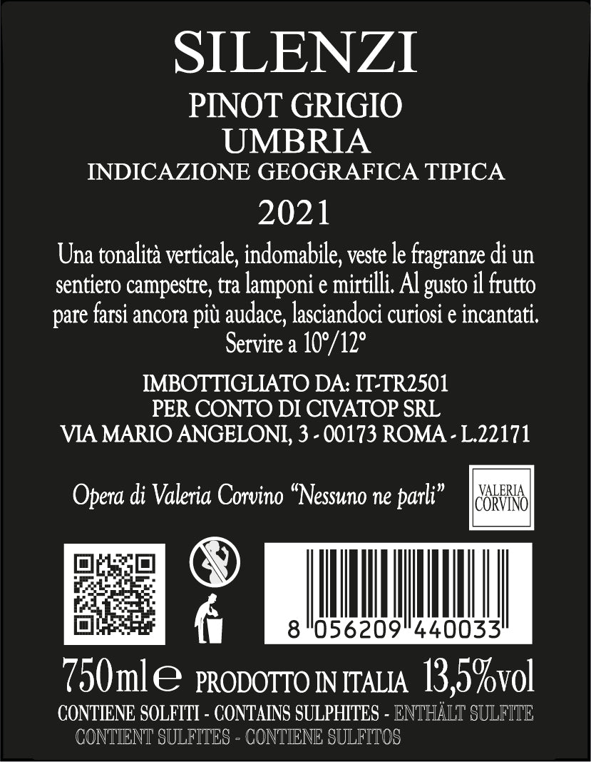 SILENZI PINOT GRIGIO UMBRIA IGT 2021